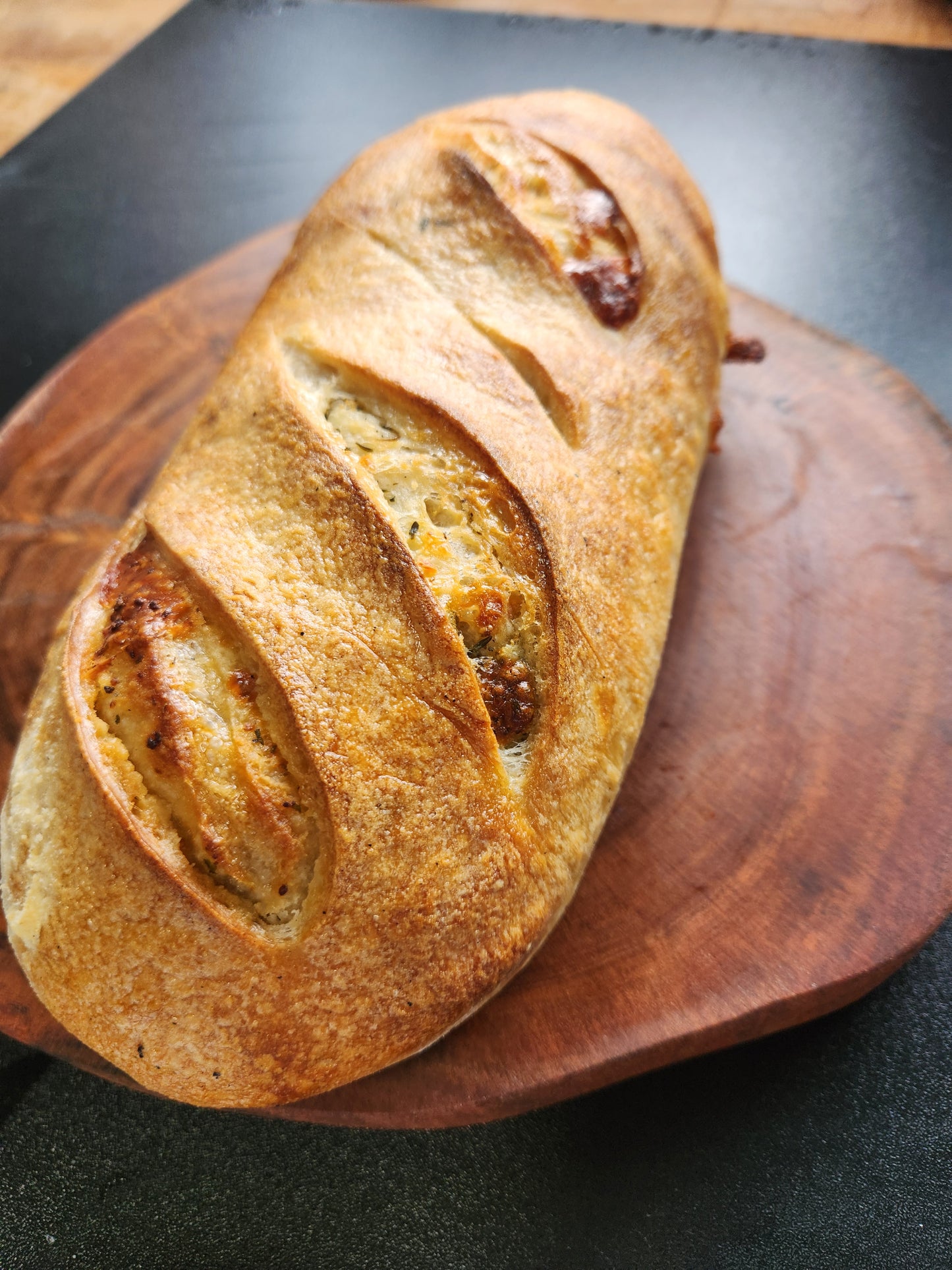 Garlic Herb and Cheese Sourdough - Tasman Loaf Co